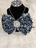 💎 Denim Drama Bow