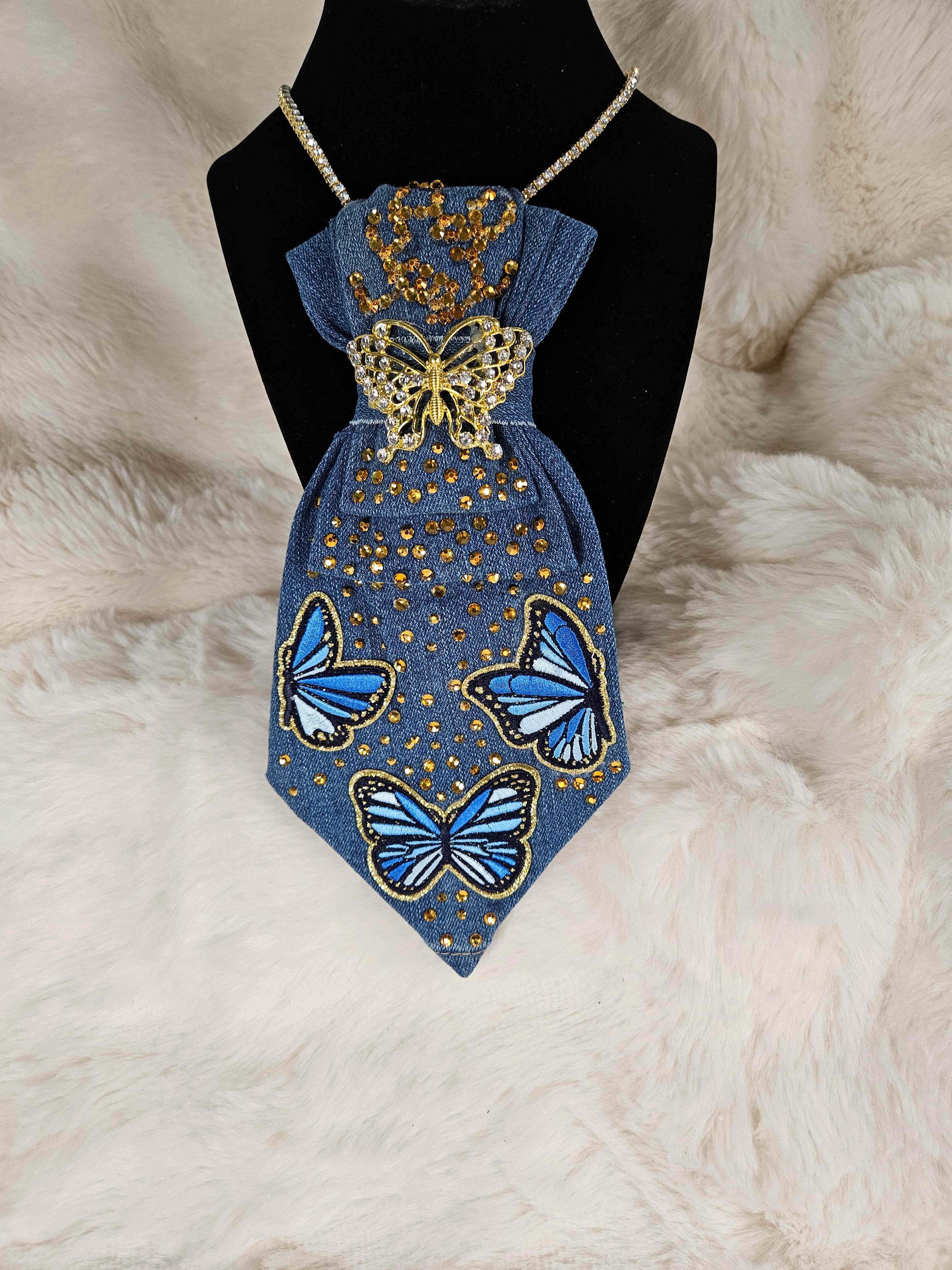 🦋 Butterfly Bling Denim